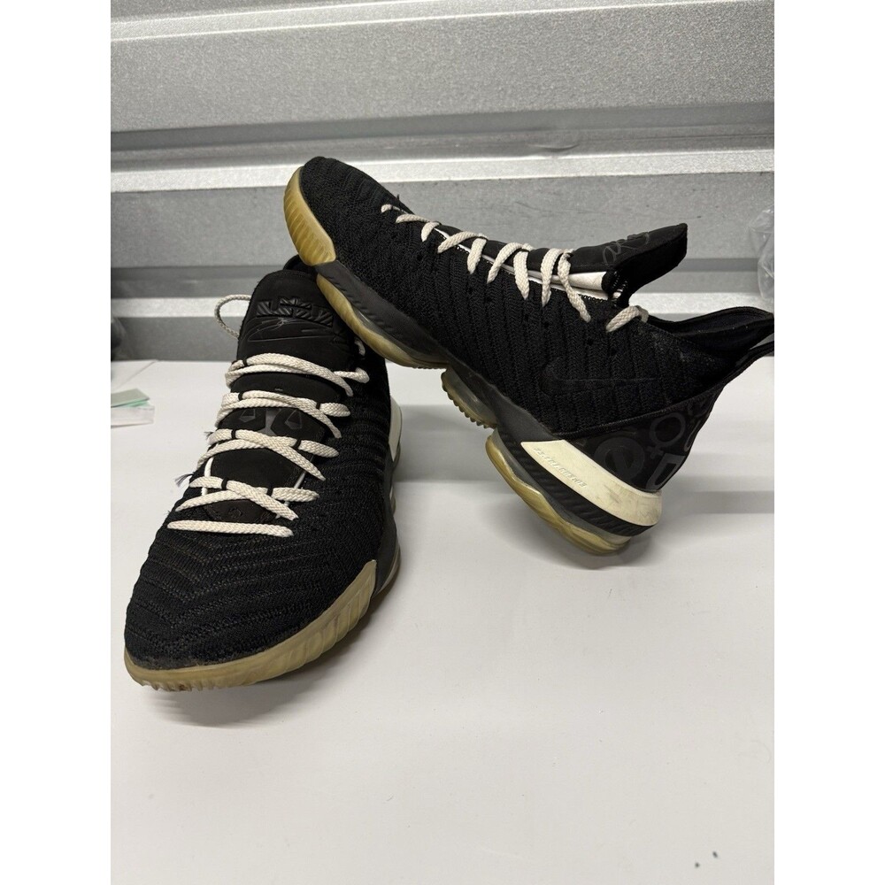 Nike Lebron James 16  Size 12 Equality Home Basketball Sneakers Black White Men